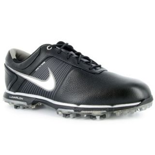 Mens Nike Lunar Control Golf Shoes 418472 001 Black Metallic Silver