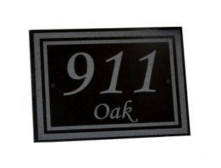 Custom Made Granite Any Address Plaque Lawn Marker House Sign Number