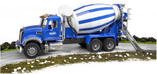 Bruder Mack Granite Cement Mixer Toy Truck 02814 New Same Day Shipping