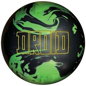 New Lane 1 Droid Green Black Bowling Ball 15 lbs 2nd x Out Blem