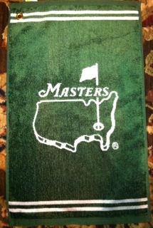 2012 Official Masters Golf Towel Pin Flag US Open British Open