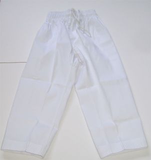 White Martial Arts Karate Taekwondo Gi Uniform Pants