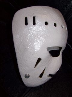 1970s Game Worn Fiberglass Goalie Mask Giacomin Type
