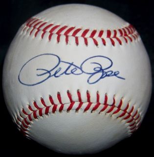 Pete Rose Signed Autographed Giamatti Baseball JSA LOA