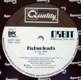 Orbit The Beat Goes on 12 Carol Hall RFC Quality Electro 1982