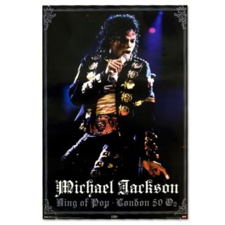 Michael Jackson Gold London Poster