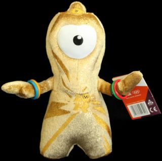 Limited Edition Gold Wenlock London 2012 Olympics Mascot Plush Venue
