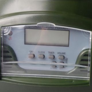 Green Automatic Pond Fish Feeder Timer