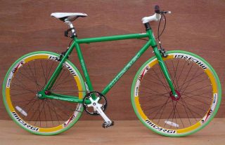 Fixie Fixed Gear Alloy Bicycle Bike 53cm RD 818 Men Green