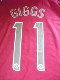 06 07 European Giggs Manchester United Home Shirt Man U