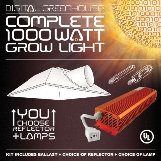 1000 Watt Digital Grow Light Kit 1000W HPS w Ballast Bulb Hood Sodium