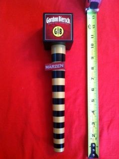 Gordon Biersch Barber Pole Solid Wood Beer Tap Handle RARE and Cool