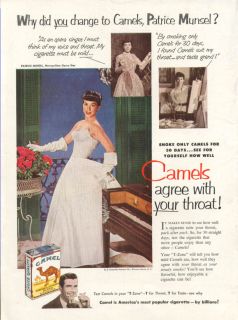 Patrice Munsel for Camels Cigarettes Ad 1952