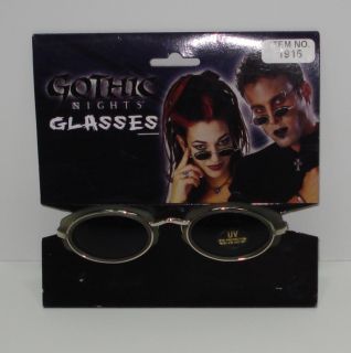 Gothic Nights Vampire Goth Steampunk Costume Glasses New