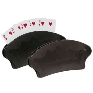  Playing Card Holder Set of 2 Two Game Canasta Rummy Bridge Gin