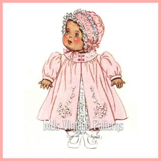 Doll Clothes Vtg Pattern Dress Coat Bonnet 15 DY Dee Tiny Tears Betsy