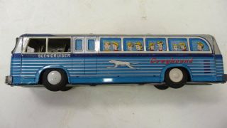 Vintage Greyhound Bus Early 1960s Friction Toy 2070