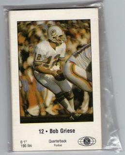  Miami Dolphins Police Issue Team Set Bob Griese Strock Harris
