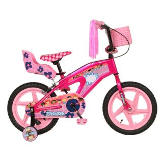   girls 16 inch stinky kids training wheels ride on toy bike bicycle