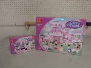 Sluban Building Blocks Girls Dream Bundle 2 Sets New Legos Restaurant
