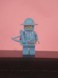 Lego army knight with arrow army Builder loose figure minifig blue