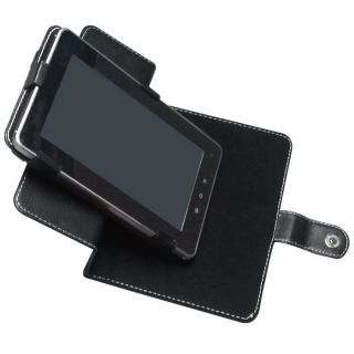 inch leather case for Google Android tablet pc mid pad Black