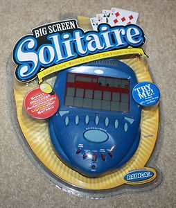 RADICA BIG SCREEN SOLITAIRE ELECTRONIC HAND HELD GAME (2007) STOCKING