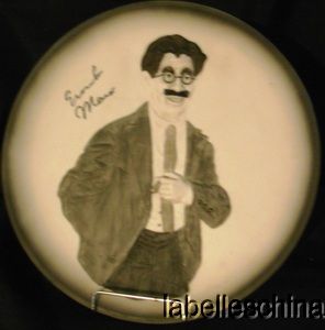 Groucho Marx Great Entertainers Series Plate Bas Relief