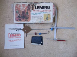 Vintage Fleming Glass Bottle Jug Cutter Instructions