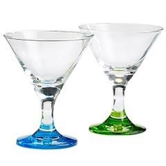 Libbey 12 Glass 3oz Blue Stem Embassy Mini Martini Glasses Wedding