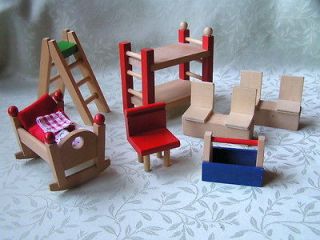 Dollhouse*Mini atures*Solid Oak Blonde Wood*Cabinets* Furniture* (1