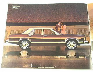 1978 78 Ford Granada Brochure Ghia ESS Sedan 2dr 4DR