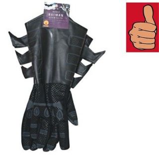  Gloves   Adult   Dark Knight   Bat Man Black Gauntlets   Begins Rises