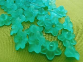 9mm 100pcs frosted aquarium lucite flower beads tz1139 from hong