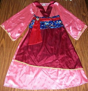  Princess Mulan Costume Girls Size Medium 7 8 Halloween