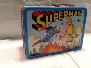 RARE Superman Lunchbox Adco Vintage Very Nice Condition