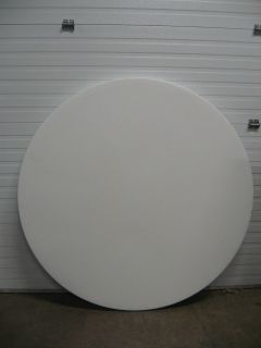  2970 60 Diameter White Granite Round Plastic Folding Table