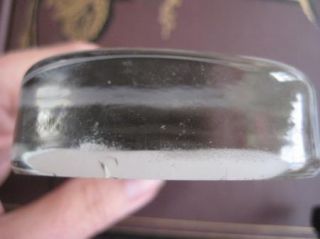 RARE Antique Glass Advertising Paperweight Hoffman Rosendale Cement