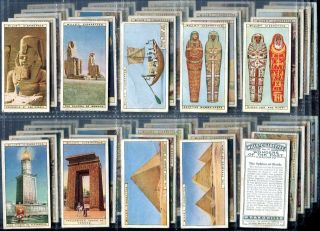 Tobacco Card Set WD HO Wills Wonders of The Past Ancient Egypt Sphinx