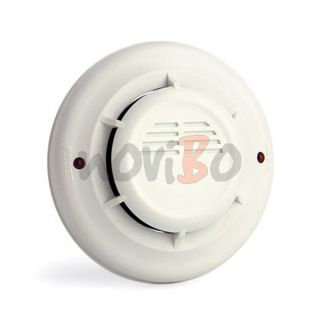 LED Alert Photoelectric Smoke Detector Wired Sensor Fire Alarm System