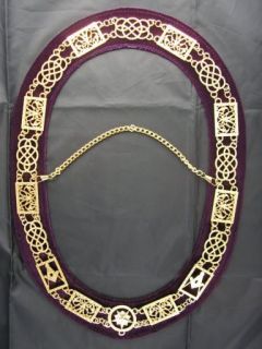 Grand Lodge Chain Collar Backing Masonic Jewel Regali