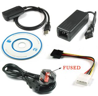 USB SATA IDE HDD Hard Disk Drive Cable Adapter w Power
