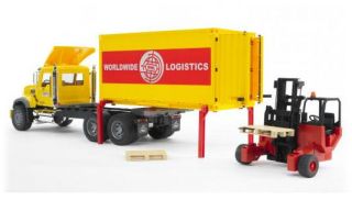 Bruder Toys Mack Granite Cargo Toy Truck w Forklift 02819 New Same Day