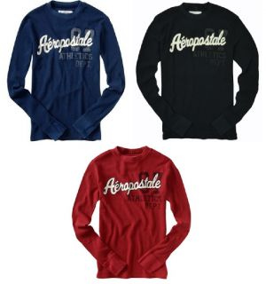 Aeropostale Mens Graphic Thermal Sweatshirt Sweater
