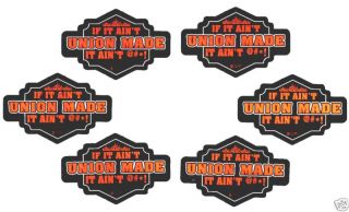Union Made Hard Hat Stickers Harley Davidson