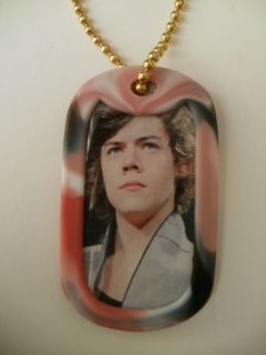 Harry Styles One Direction Dog Tag Fasion Necklace Pendant