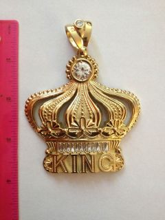  Pendant 14k Gold PLATED bling bling with circonias Hip Hop Jewelry