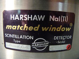 Harshaw 36MBS16 A x Nal TI Matched Window Scintillation Detector Large