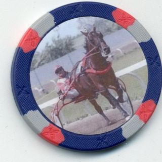 Rambling Willie Harness Horse Racing Collector Chip