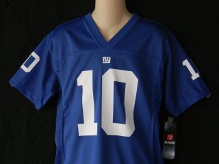 10 Eli Manning New York Giants Jersey Youth Sizes NFL Football Blue
